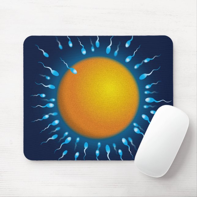 Mousepad Ciência Médica sobre o Esperma e a Fertilização de (Com mouse)