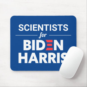 Mousepad Cientistas em Biden Harris Texto Personalizado Azu
