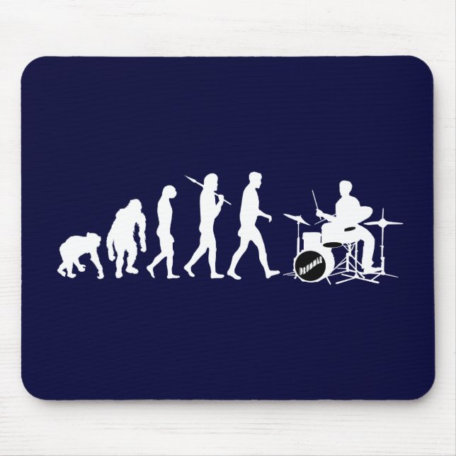 Mousepad Cilindros de Dubstep do baterista e do jazz da (Frente)