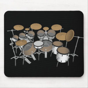 Mousepad Cilindros: Jogo branco do cilindro: modelo 3D: