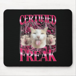 Mousepad Cimento de Comida de Pato Amaldiçoado Gato Engraça
