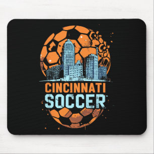 Mousepad Cincinnati Cidade do Futebol Silhueta Cool Cincy 5