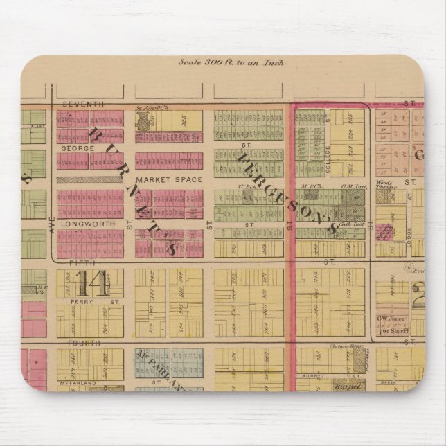 Mousepad Cincinnati, Ohio 6 (Frente)