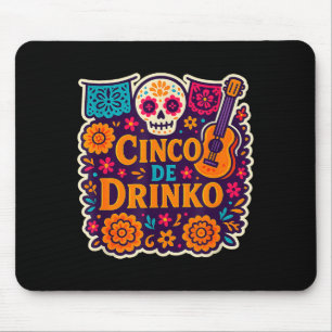 Mousepad Cinco de drinko festa cinco de maio festa masculin