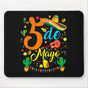 Mousepad Cinco de maio divertida festa mexicana do partido