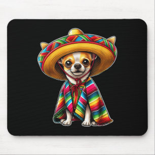 Mousepad Cinco De Mayo 2025 Chihuahua Dog Lover Sombrero Ta