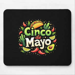 Mousepad Cinco De Mayo Festa Mexicana 5 De Maio Esquadra Mu