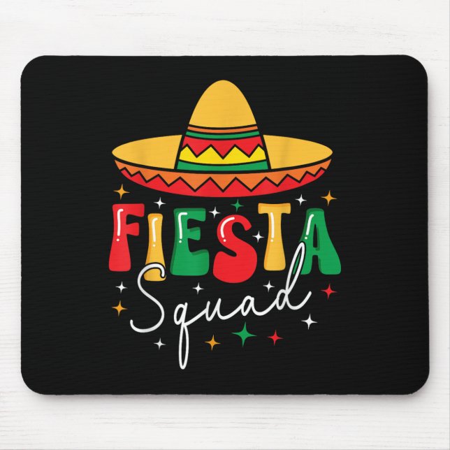 Mousepad Cinco De Mayo Fiesta Squad Encantado Mexicano Fies (Frente)