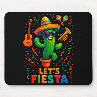 Mousepad Cinco de mayo mexican cactus party funny letsCinco