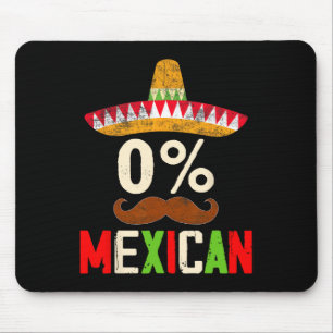 Mousepad Cinco Engraçados De Mayo Fiesta 0 Por Cento 0% De