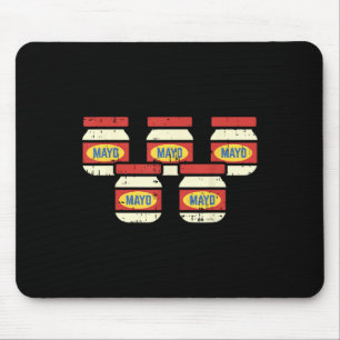 Mousepad Cinco Engraçados De Mayo Mayonnaise Camisa Foodie