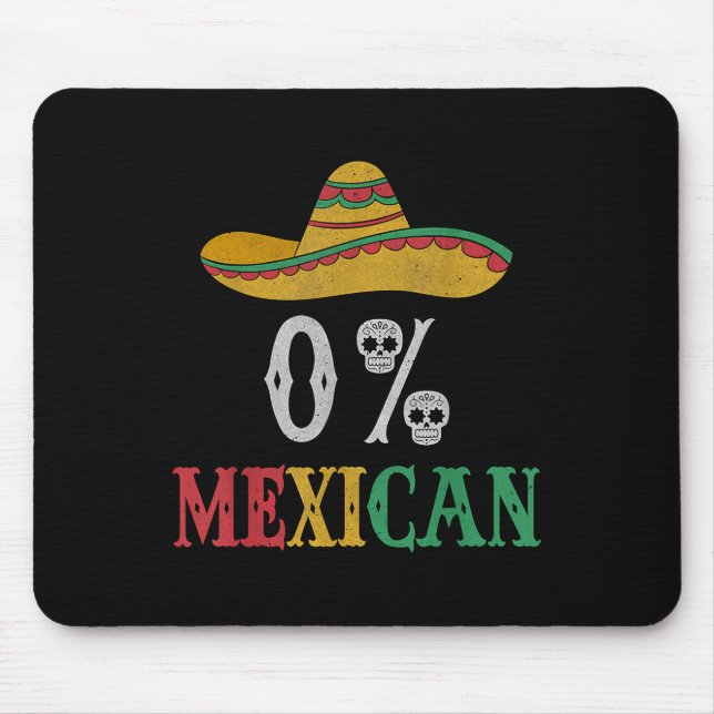 Mousepad Cinco Engraçados De Mayo, México, Festa 0% (Frente)
