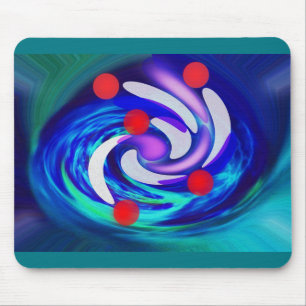 Mousepad Cinco estrelas vermelhas