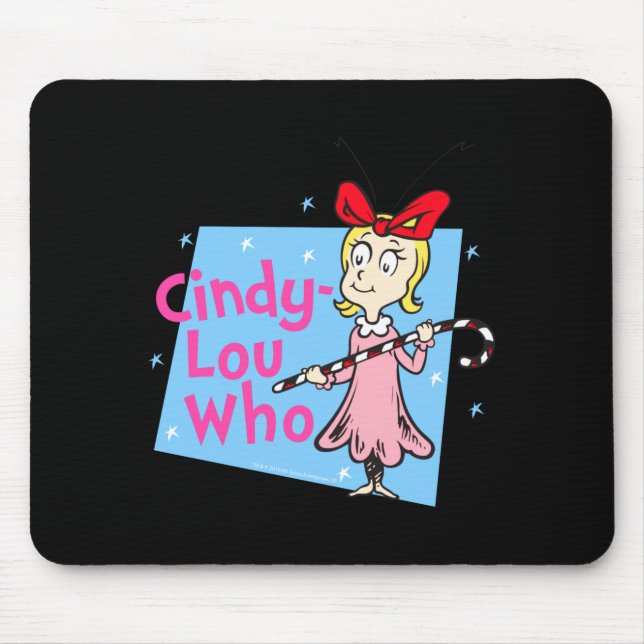 Mousepad Cindy Lou Who Candy Cane  (Frente)