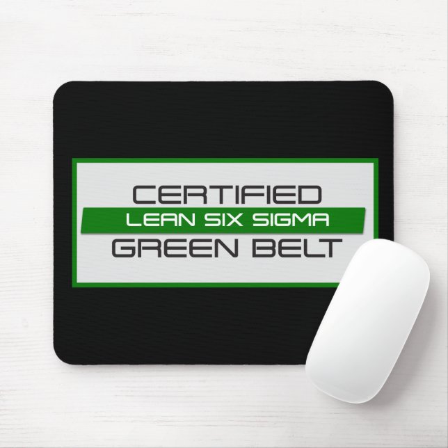 Mousepad Cinta Verde Lean Seis Sigma Certified (Com mouse)