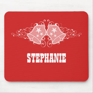 Mousepad Cintos de Natal e Sujidade, Mousepad, Vermelho