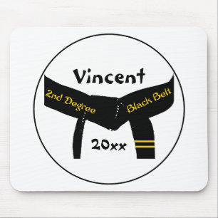 Mousepad Cinturão negro do grau das artes marciais ò