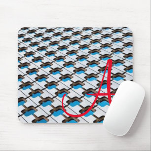 Mousepad Cinza Azul Pad do Mouse