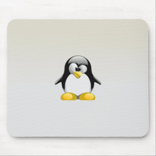 Mousepad Cinza bonito de Tux