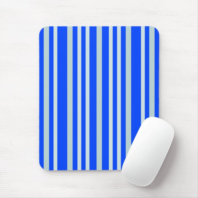 Mousepad Cinza Cinza - Faixa Verde Em Azul (Com mouse)