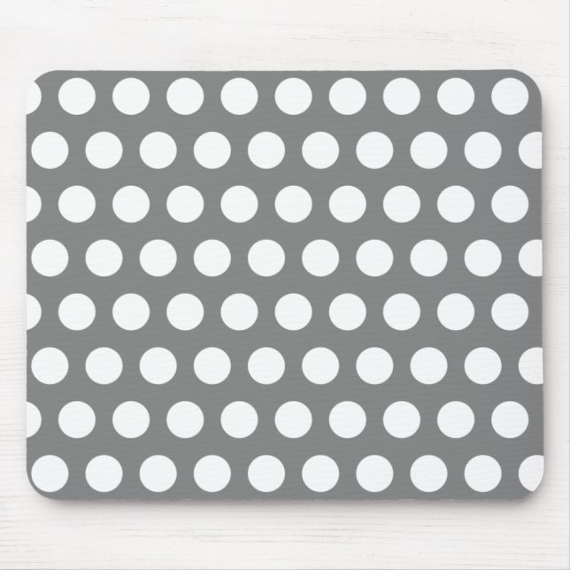 Mousepad Cinza com Bolinhas (Frente)