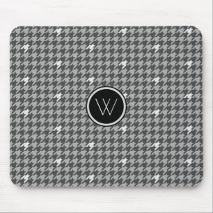 Mousepad Cinza com o tousepad Houndstooth de Destaque de Pr
