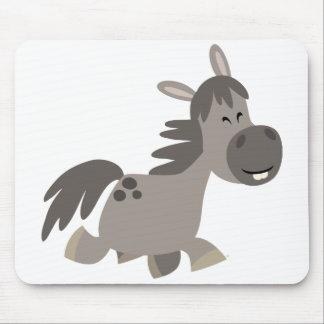 Mousepad Cinza de Cartoon Bonita Pônea