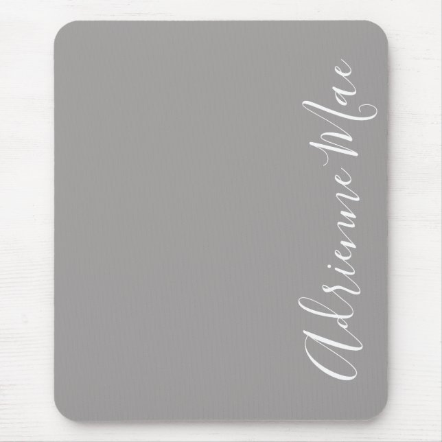 Mousepad Cinza de Cinzas Simplesmente Elegante Personalizad (Frente)
