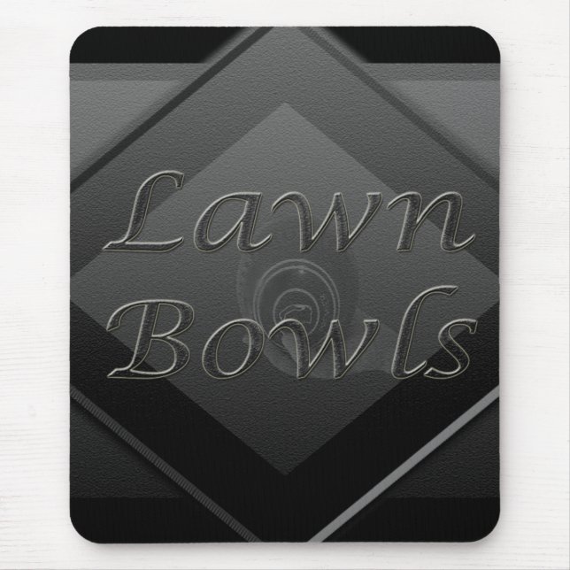 Mousepad Cinza de Lâmpadas de Design Três Dimensões, (Frente)