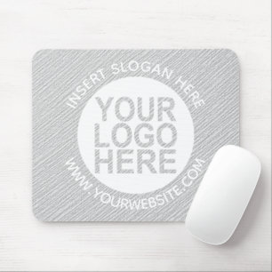 Mousepad Cinza de logotipo de empresa personalizada