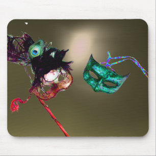 Mousepad CINZA de MASCARADA MARDI GRAS