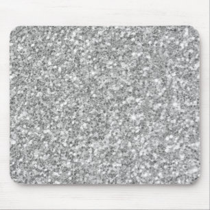 Mousepad Cinza de prata com brilho
