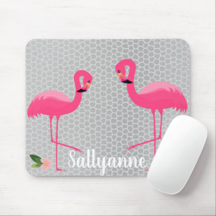 Mousepad Cinza DE PRATA FLORAL PERSONALIZÁVEL FLORAL DO FLA