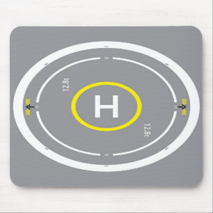 Mousepad Cinza do tapete do rato 3 do HeliDECK