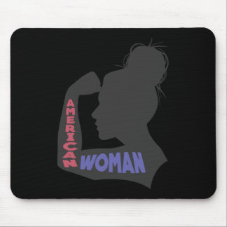 Mousepad Cinza escura da mulher americana