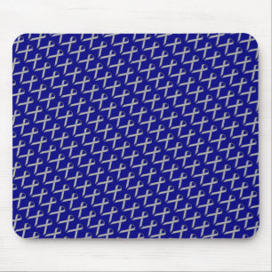 Mousepad Cinza/Faixa de Cinza padrão por Kenneth Yoncich