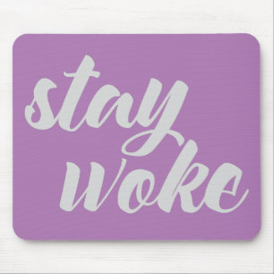 Mousepad Cinza Keep Woke