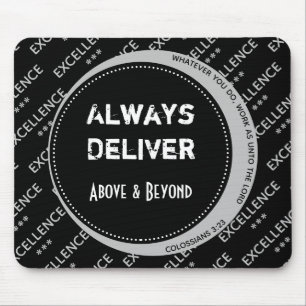 Mousepad Cinza Negra Motivacional SEMPRE DÁ