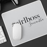Cinza Personalizada #GirlBoss Nome