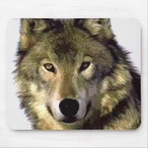 Mousepad Cinza Wolf