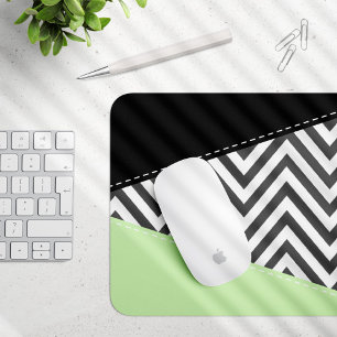 Mousepad Cinza Zigzag, Cinza Chevron, Zigzag Patterno, Casa