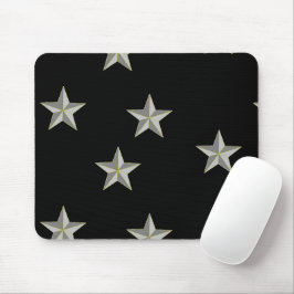 Mousepad cinzas de estrelas a preto