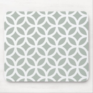 Mousepad Cinzas de prata geométricas