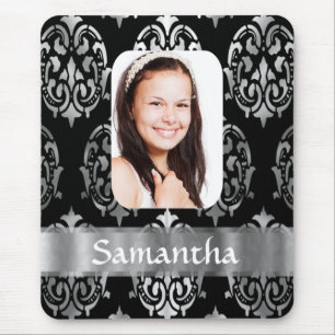 Mousepad Cinzas de prata, modelo personalizado de foto