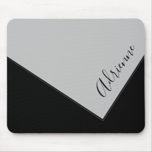Mousepad Cinzas De Visualização E Falhas Pretas Dobradas