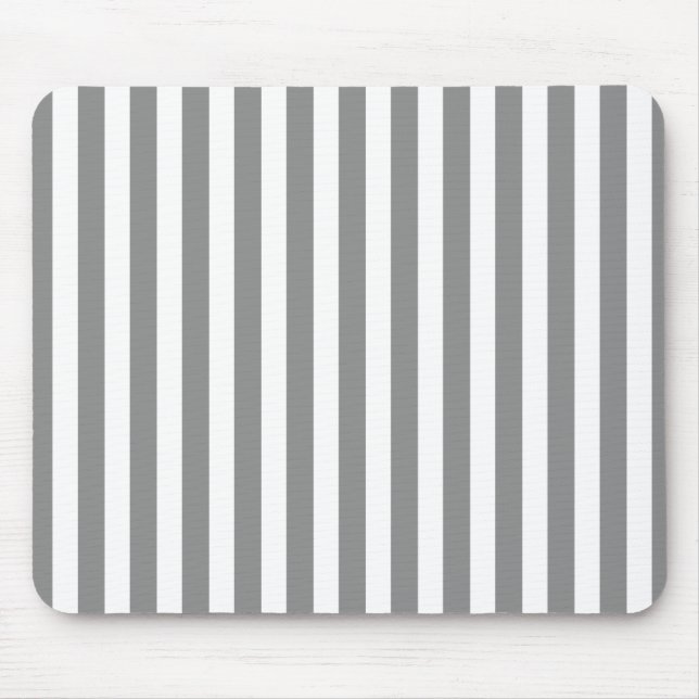 Mousepad Cinzas e faixas brancas de doces (Frente)