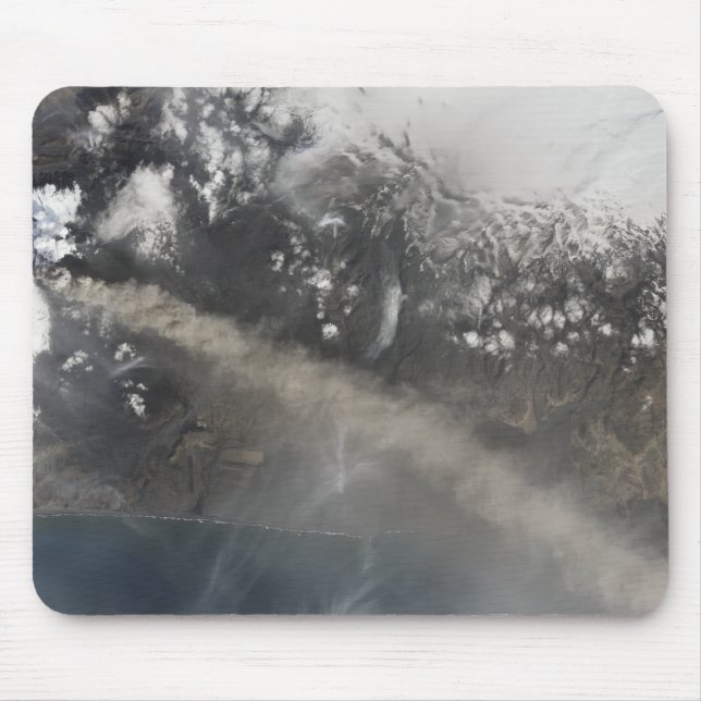 Mousepad Cinzas e vapor continuam a ser ondulados (Frente)