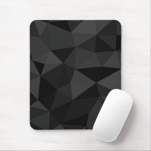 Mousepad Cinzas escuras e malhagem geométrica negra