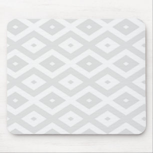 Mousepad Cinzas leves e padrão de diamante branco