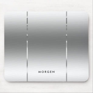Mousepad Cinzas prateadas brilhantes modernas
